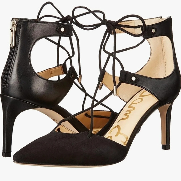 Sam Edelman  Taylor Lace Up Heels - Picture 1 of 10